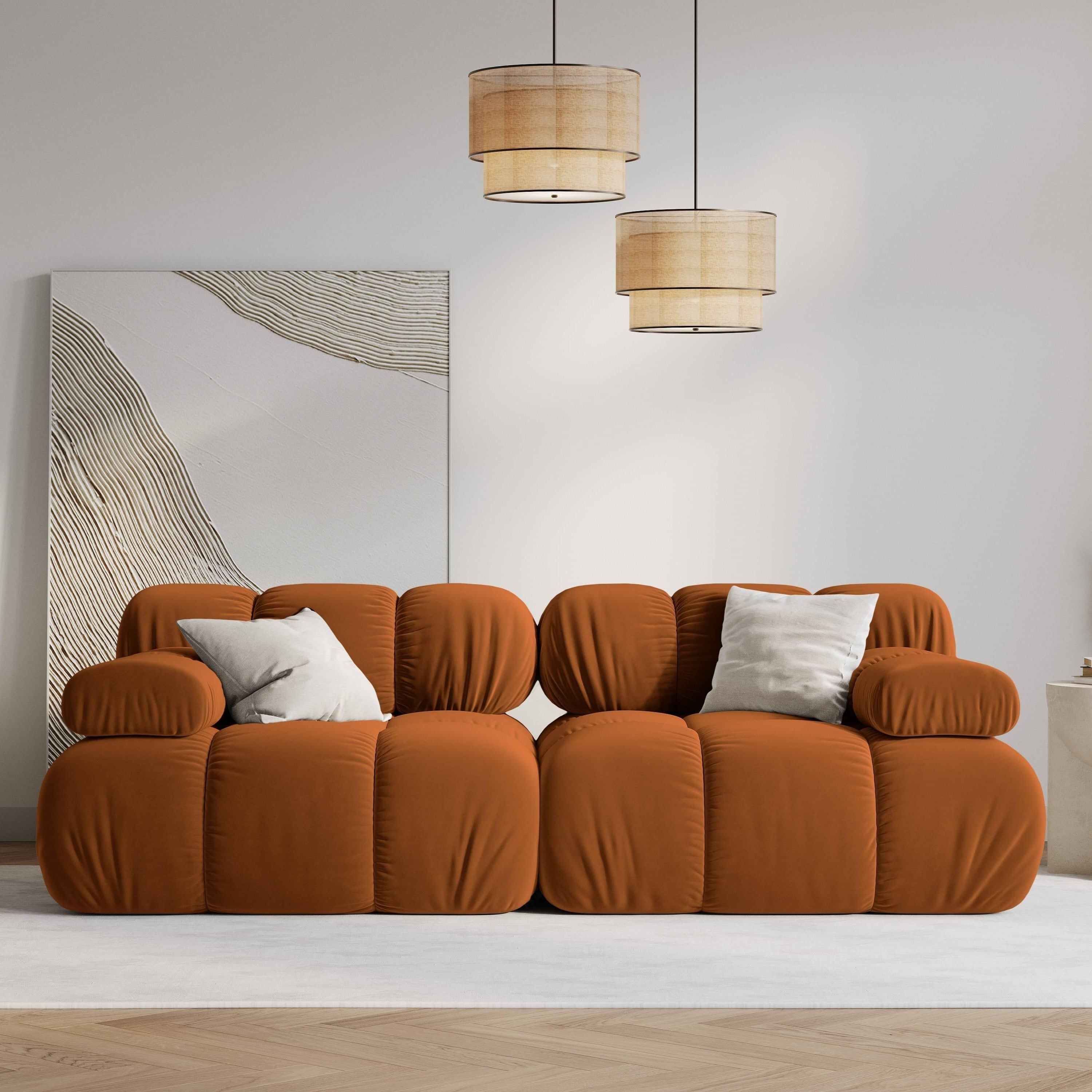 Milo Casa Tropea Modulaire 2-zitsbank - Terracotta