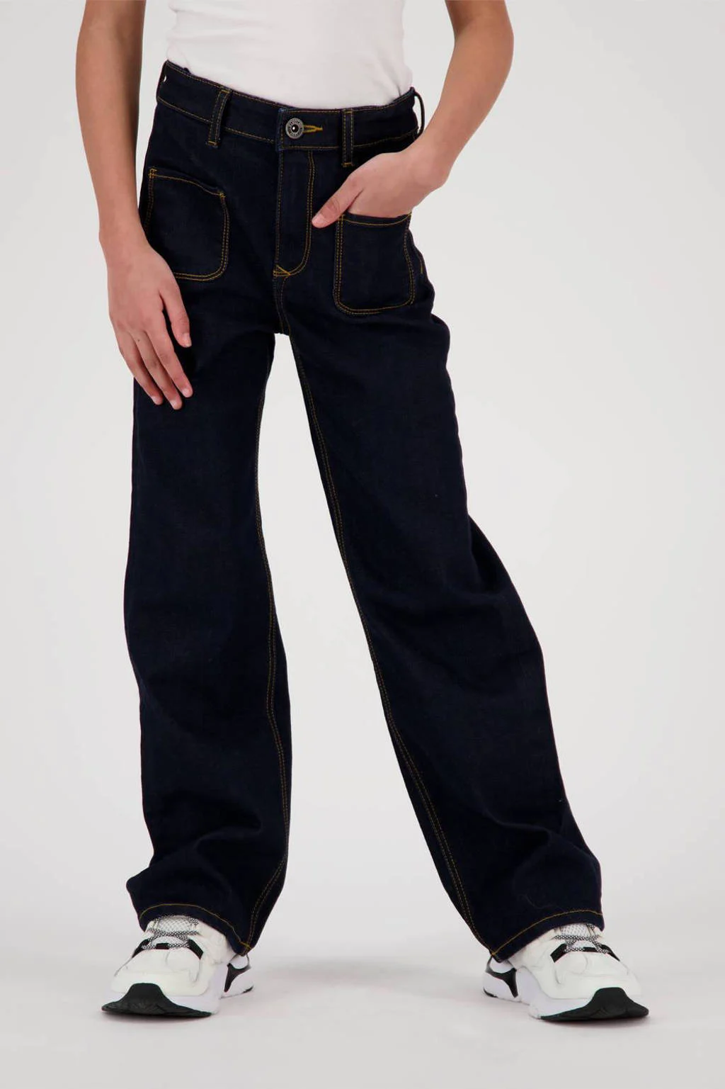 Vingino straight leg jeans Cato pocket dark blue denim