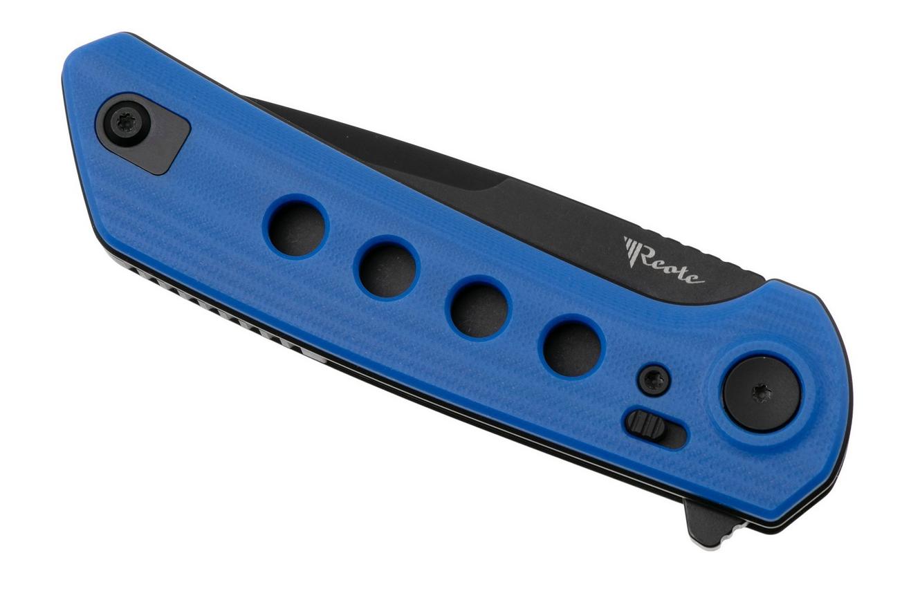 Reate PL-XF PVD Nitro-V, Blue G10, zakmes