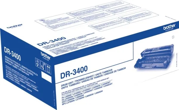 Brother DR3400 - Tromlekit - for Brother HL-L5000, L5100, L5200, L6300, L6400, L6450, MFC-L5700, L5750, L6800, L6900, L6950. (Dette er ikke en toner, men et tromlekit)