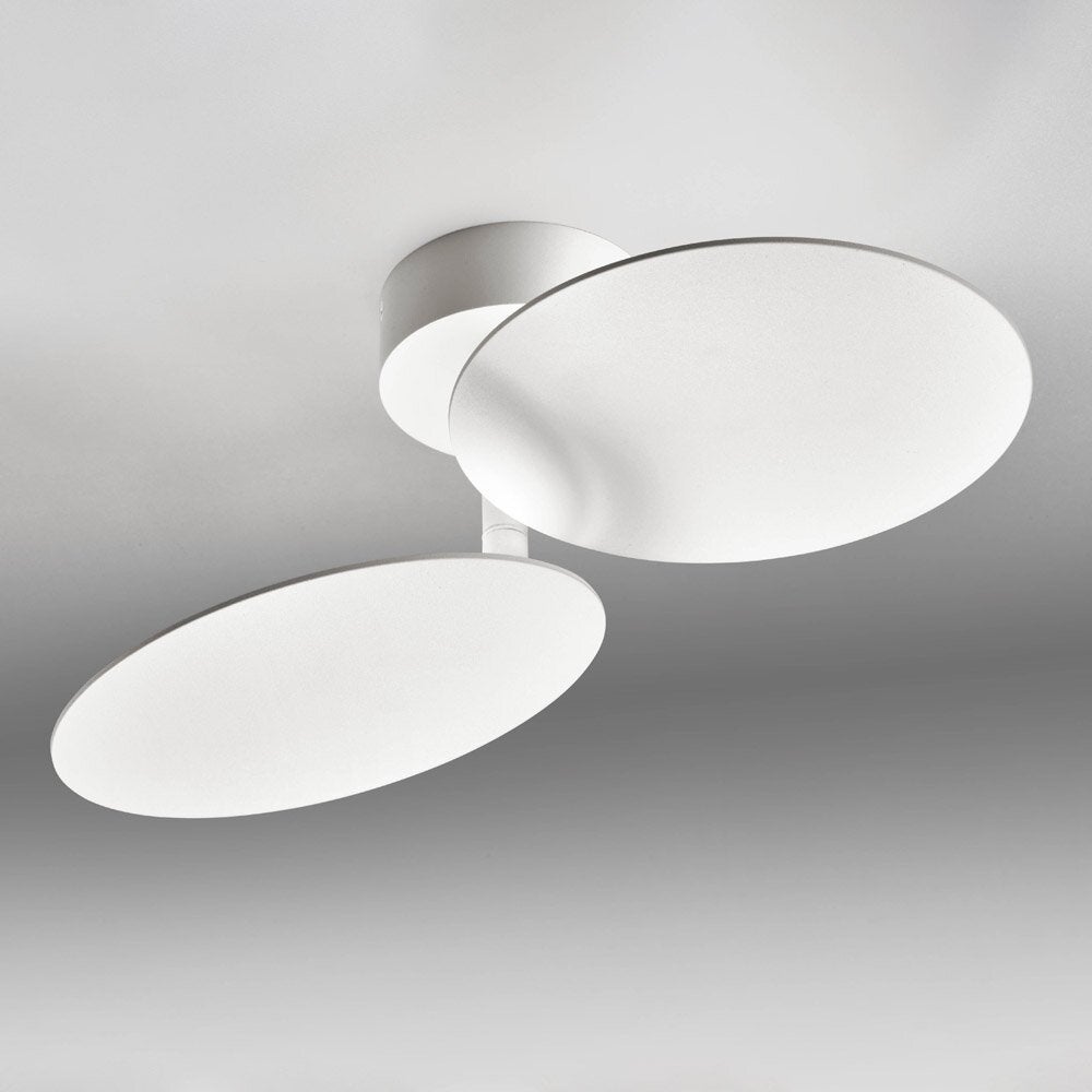 LED plafondlamp Plate in wit 2x 9W 1350lm 2-lichts