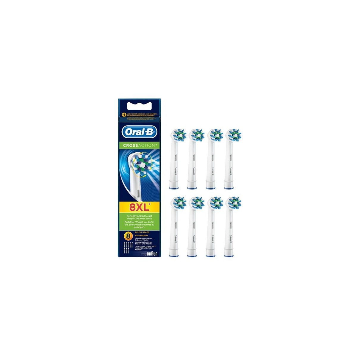 Oral-B Cross Action 8-pakning 80339341