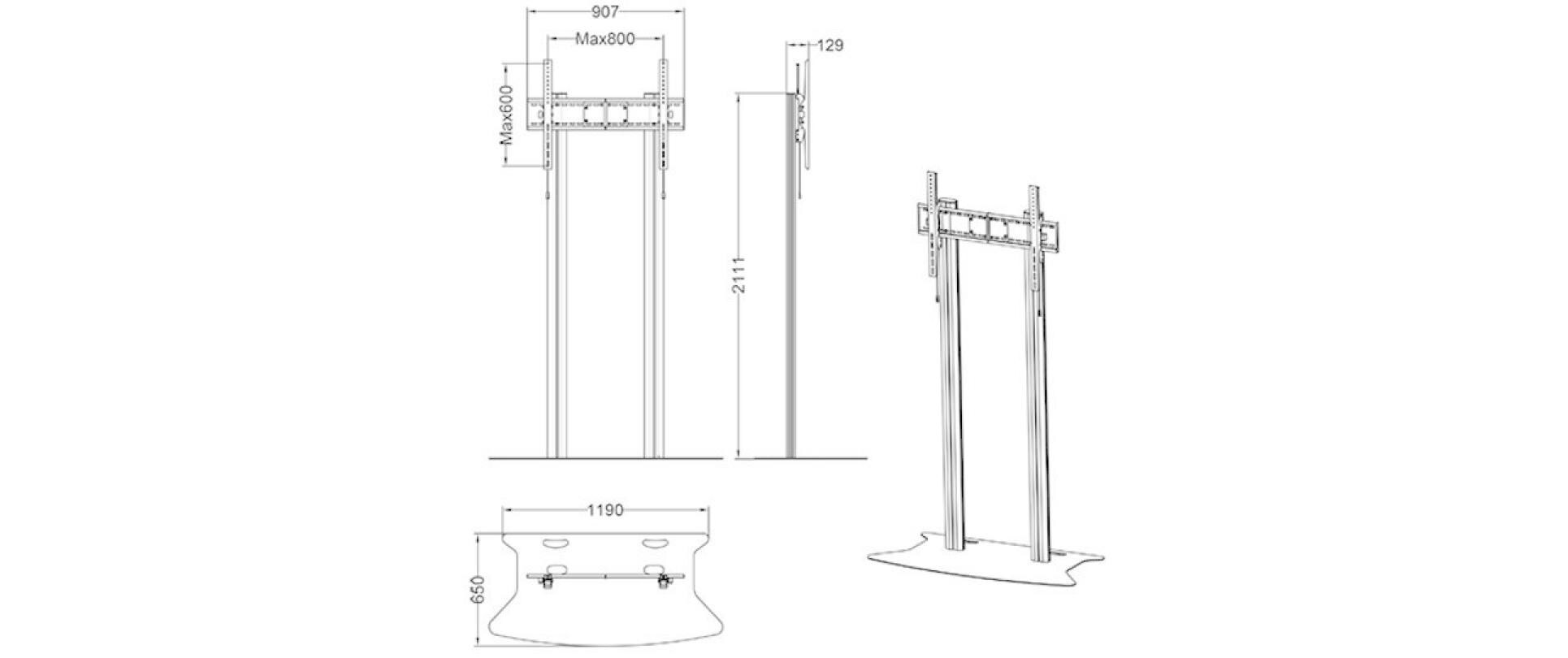 Standfuss 2562 Silber<br>Displayständer