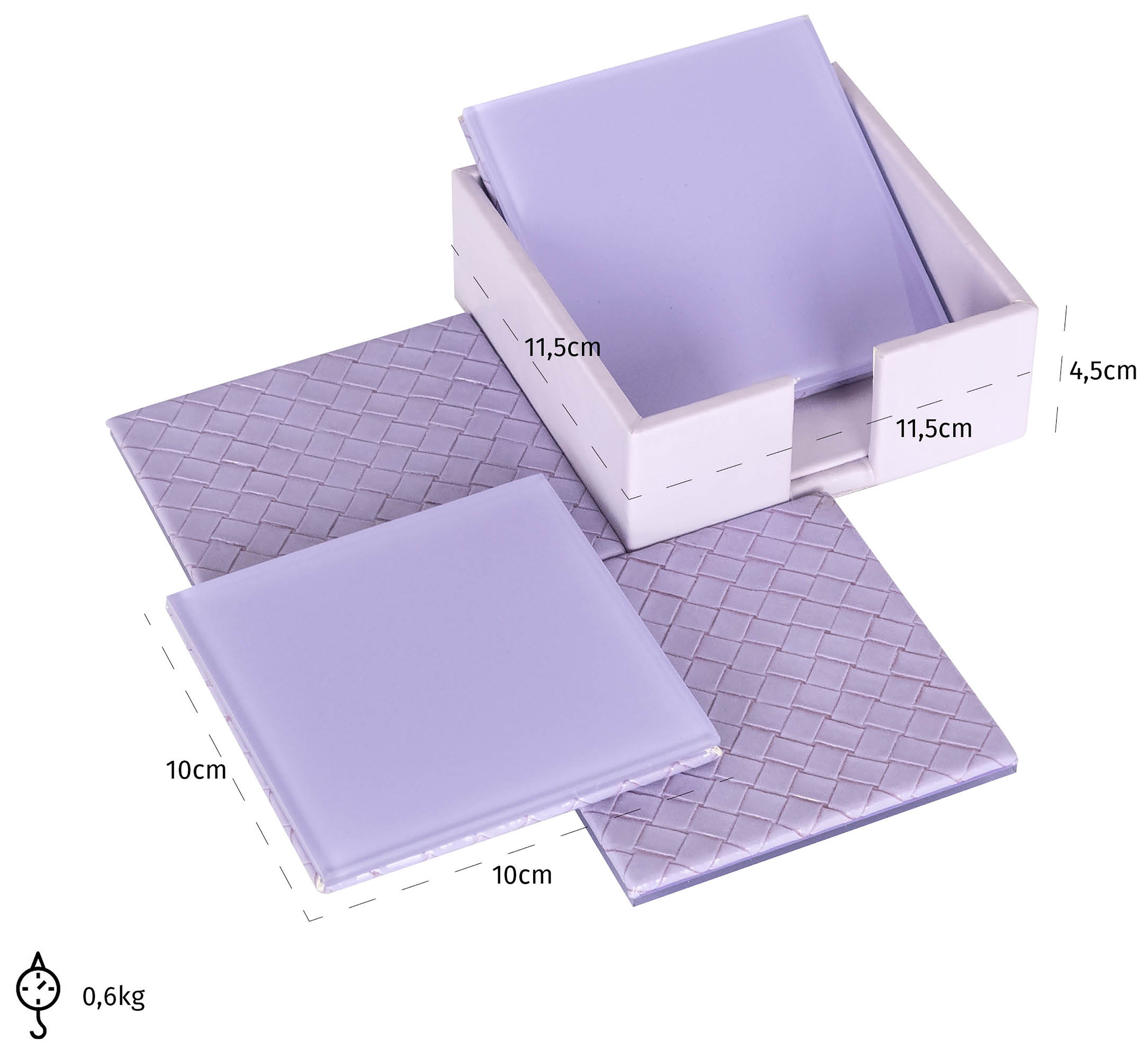 Onderzetters 212427 Jadie B11.5 x D11.5 x H4.5 cm