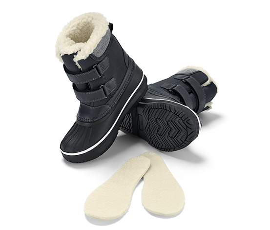 Kinder-Allwetterstiefel, schwarz