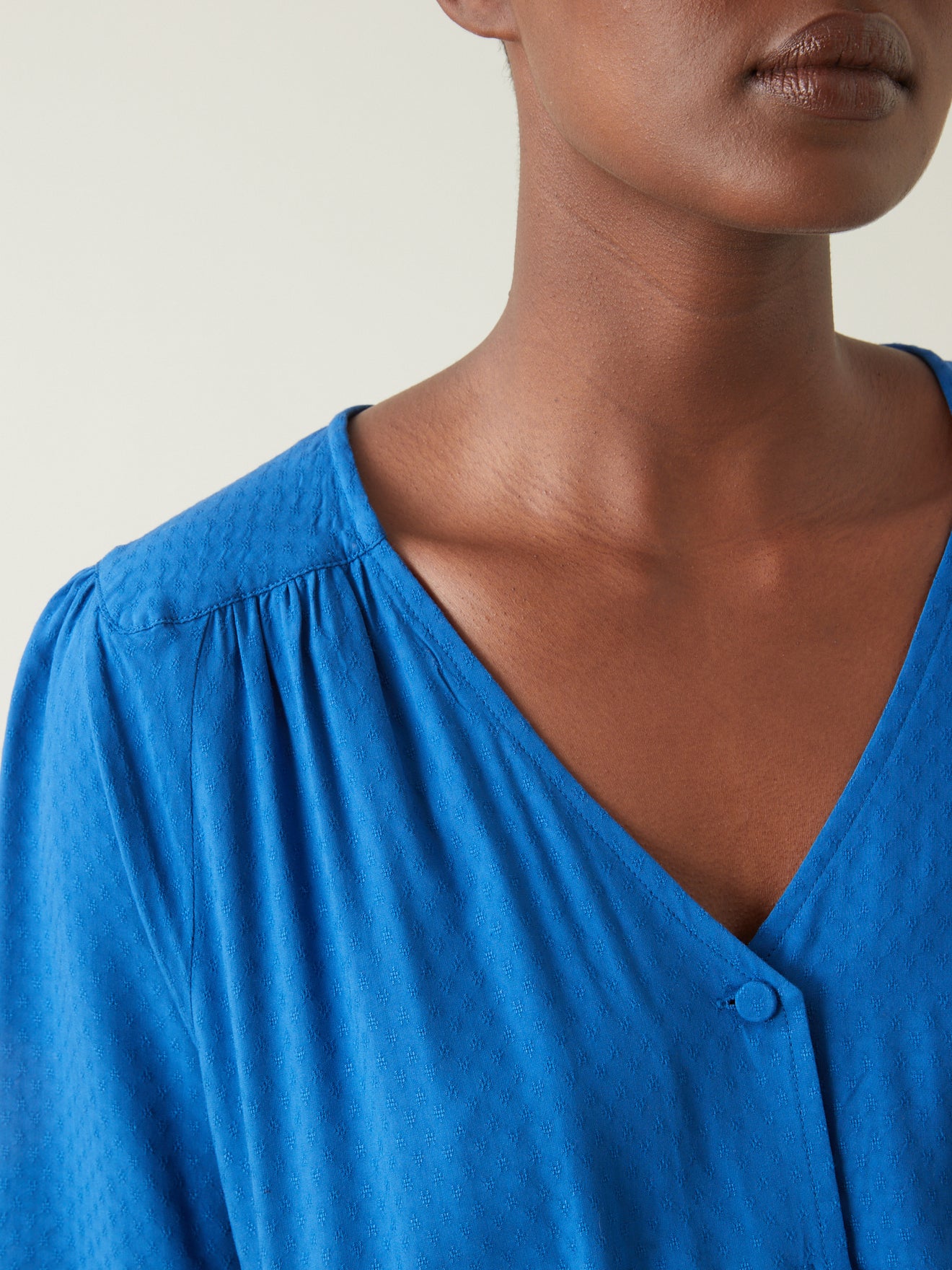 Robe mi-longue femme en viscose dobby