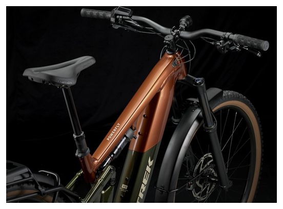 VTT Électrique Tout-Suspendu Trek Powerfly  FS 4 EQ Shimano Cues 10V 600Wh 29'' Orange/Vert Gén. 4