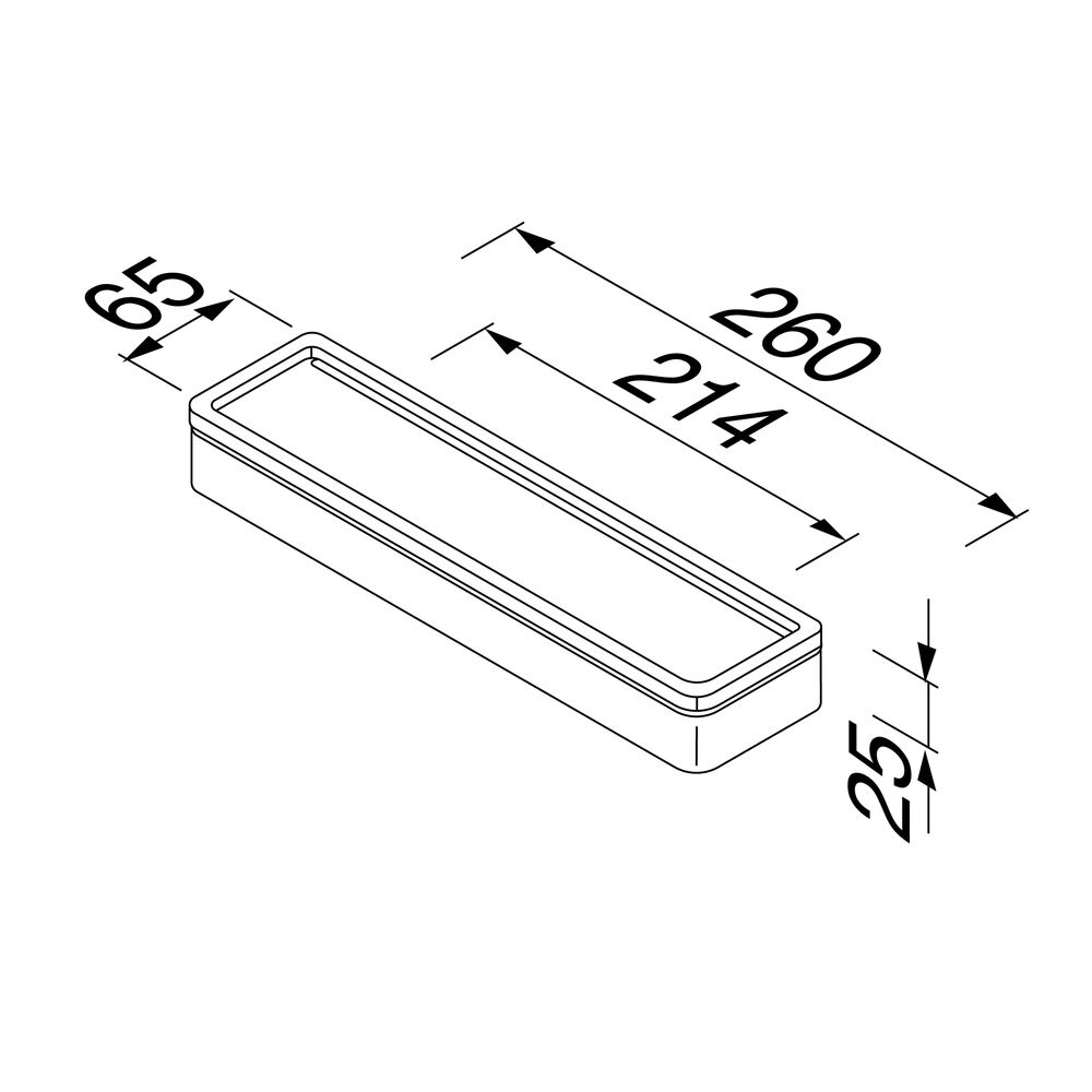 Geesa Frame planchet 26cm zwart