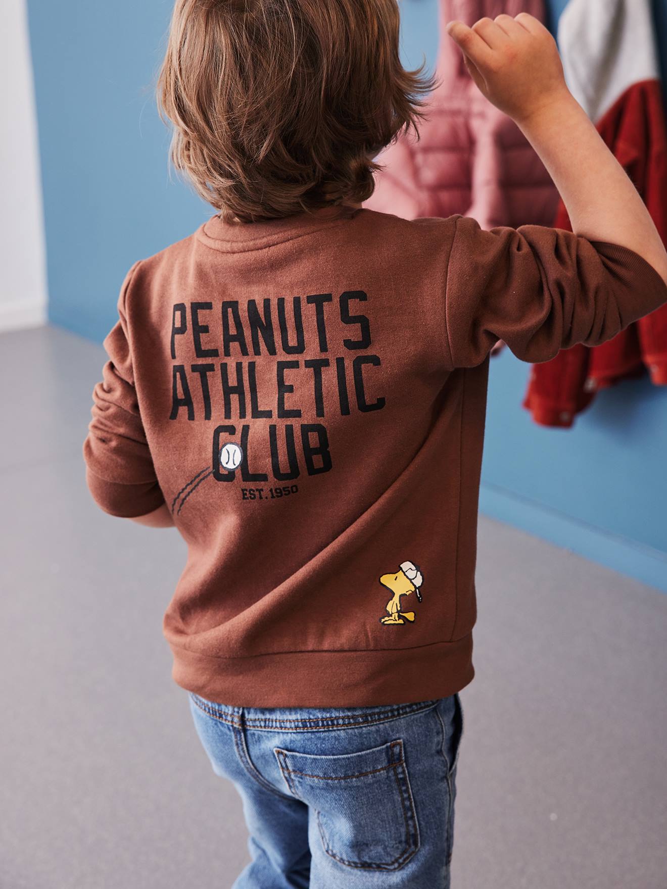 Moletom Snoopy Peanuts® para meninos, cor mocha