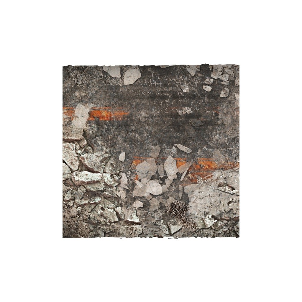 Terrain Mat Mousepad - Urban Ruins - 90x90