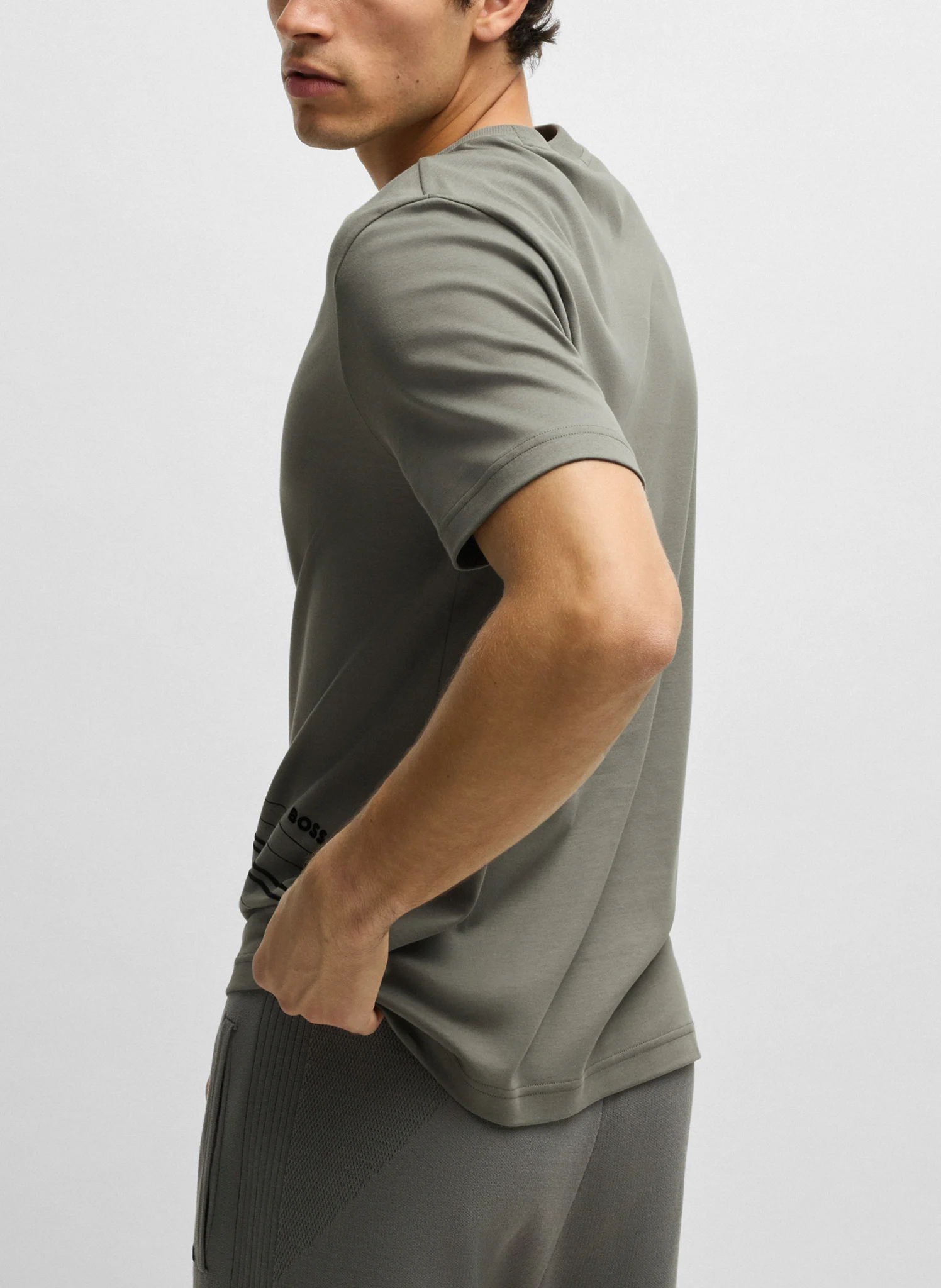 T-shirt Regular en coton | Argent