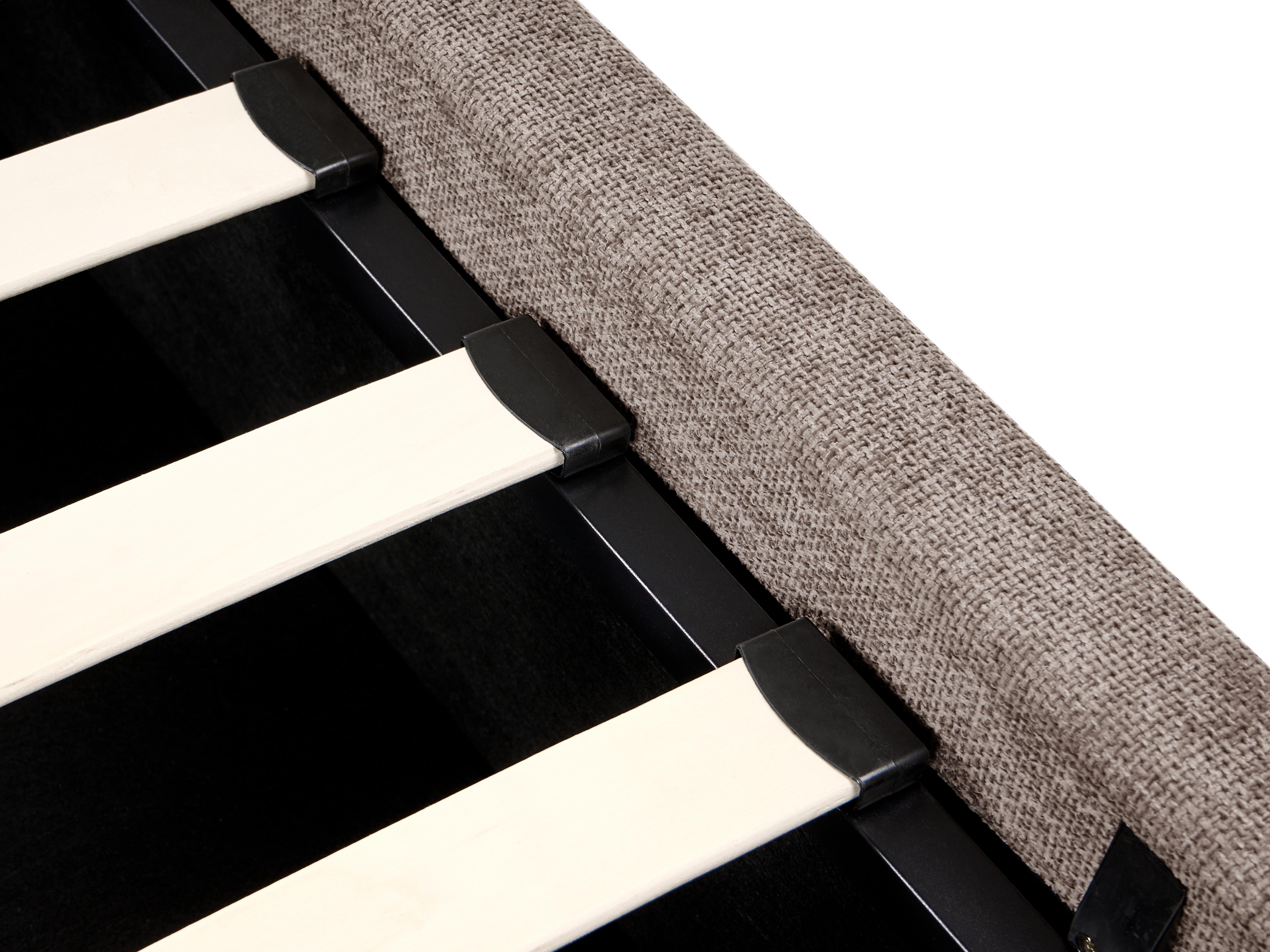 Bed met opbergruimte Stof VIVIERS 180 x 200 cm Taupe
