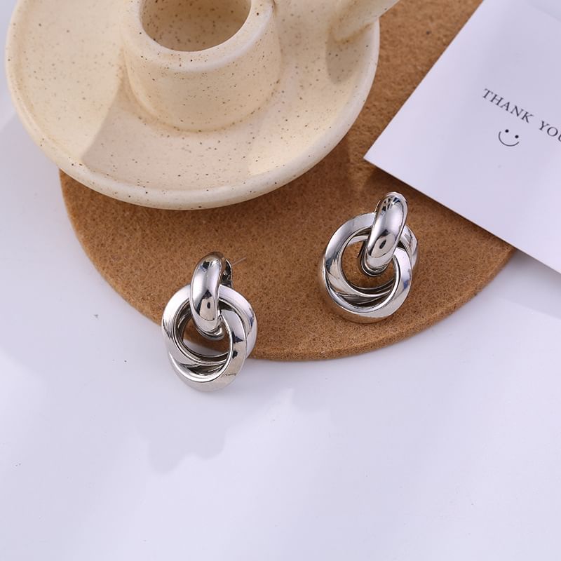 Korrs - Hoop Alloy Dangle Oorbel