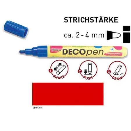 KREUL DecoPen Rot 2-4 mm