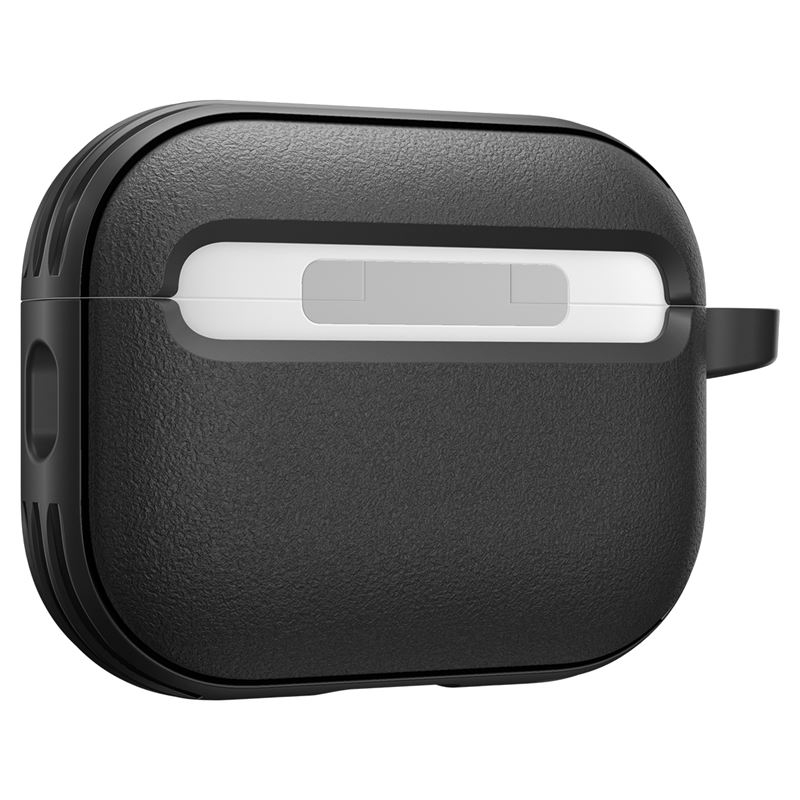 AirPods Pro 3 Vault Gummi Schutzhülle Abdeckung mit Karabiner (ACS09826) - Schwarz