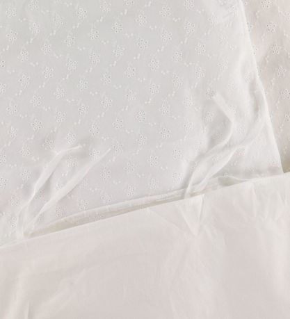 Nørgaard Madsens Bettwäsche - Baby - Weiß m. Strickerei