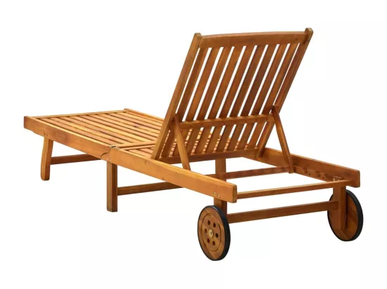 Transat chaise longue bain bois marron 200 x 59 x 30 cm 02_0012401