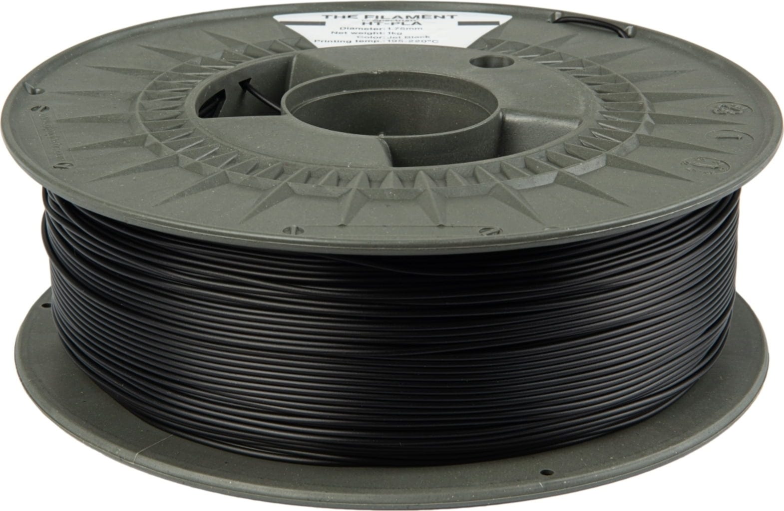 The Filament  HT-PLA Jet Black, 1,75 mm / 1000 g    Hitzebeständiges PLA Filament in Jet Black
