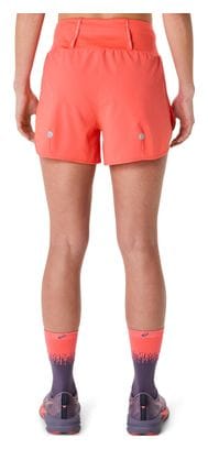 Short Asics Road 3.5in Corail Femme