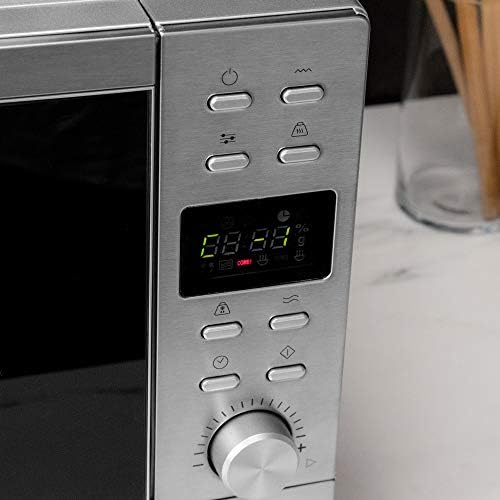 Cecotec Micro ondes numériques sans plaque GrandHeat 2010 Flatbed Steel. Puissance 700 W, Capacité 20 Litres, Grille 900 Watt, 9 Fonctions préréglées, Démarrage rapide, Nettoyage facile. : Cuisine et Maison