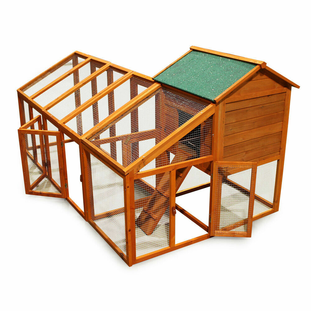 Poulailler clapier enclos bois étable espace libre 229,5 cm