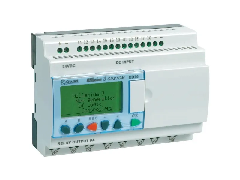 Crouzet 88970052 Millenium 3 CD20 S PLC-styringsmodul 24 V/DC