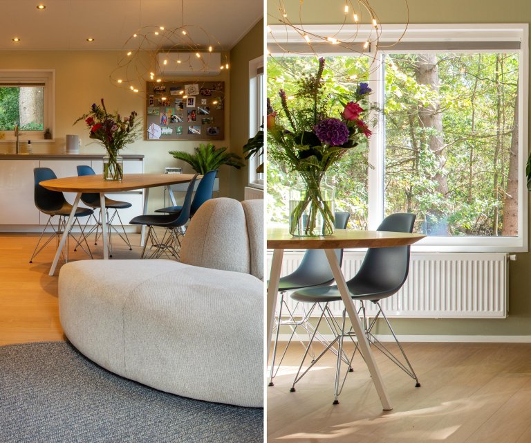 Vitra Eames DSR stoel verchroomd onderstel, White