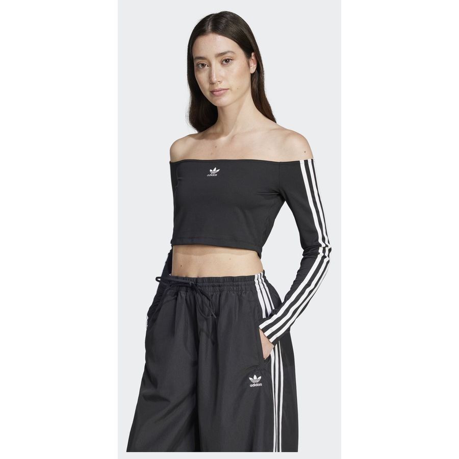 Adidas Original T-shirt manches longues épaules dénudées Adicolor