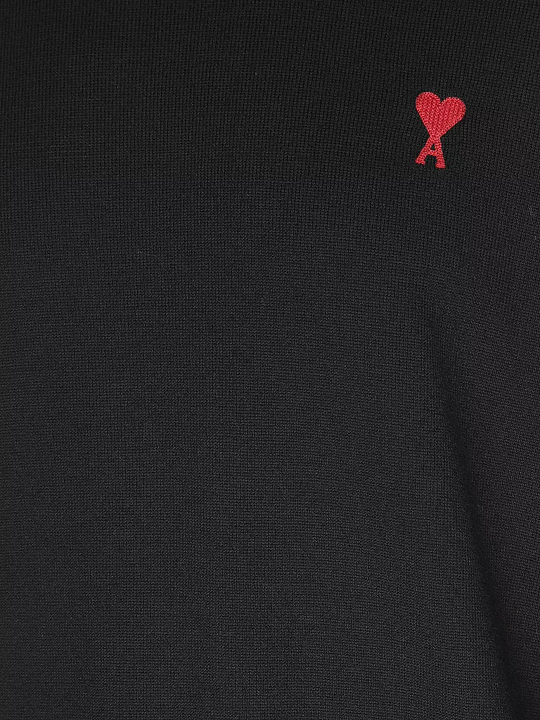 AMI PARIS Rollkragenpullover schwarz