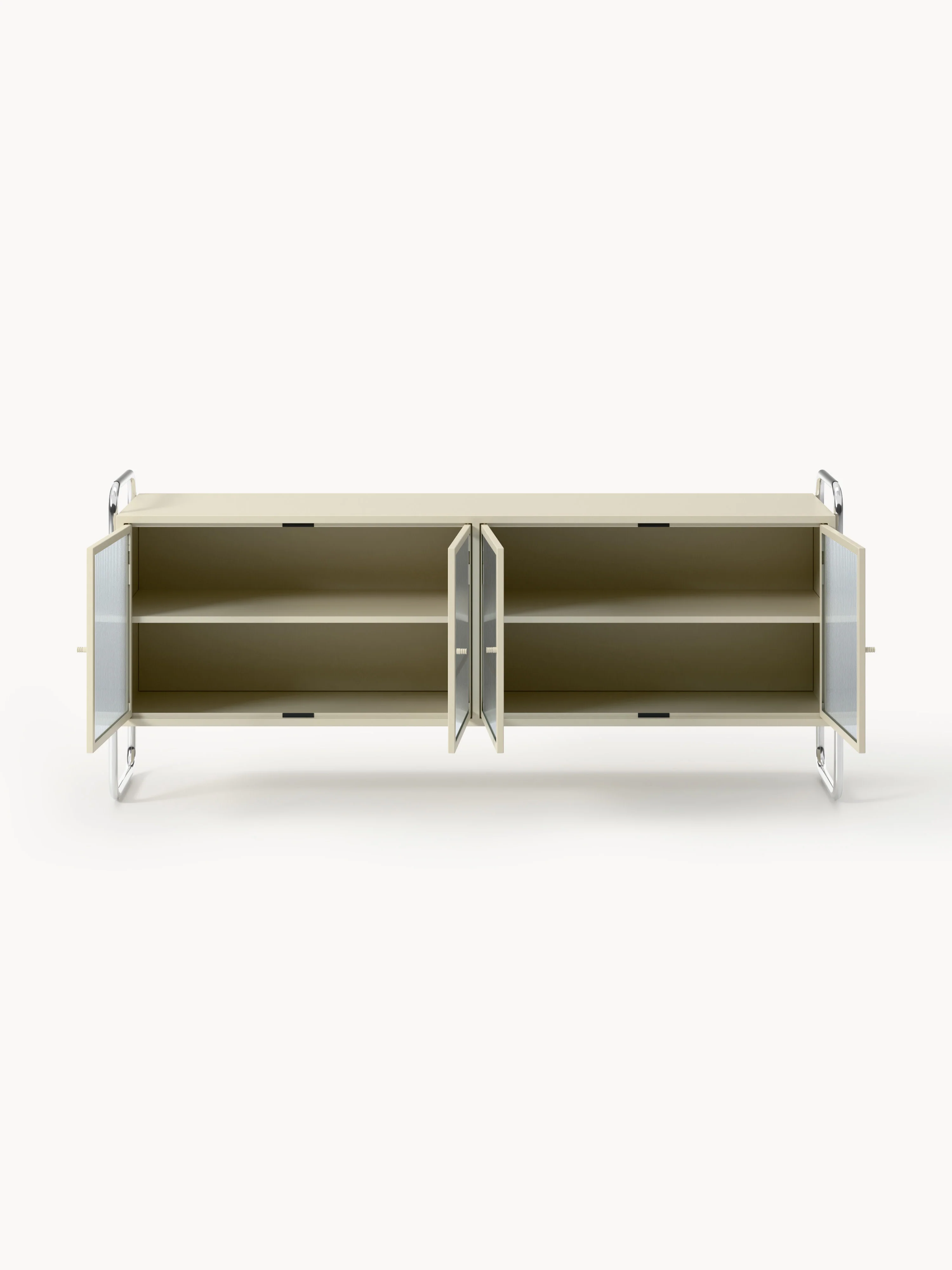 Metalen dressoir Robyn met glazen front