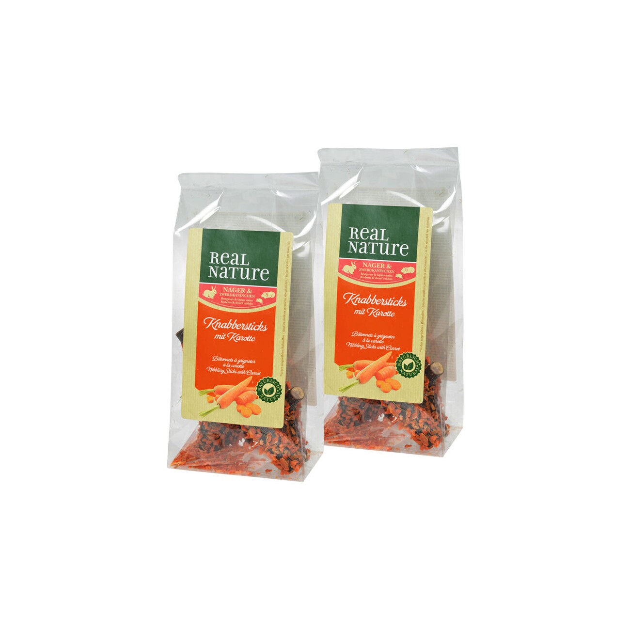 REAL NATURE Knabbersticks 2x50g Karotte
