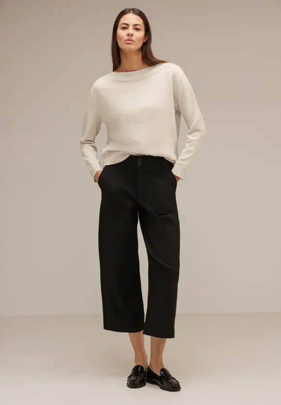 Softer Strickpullover - whisper cream melange