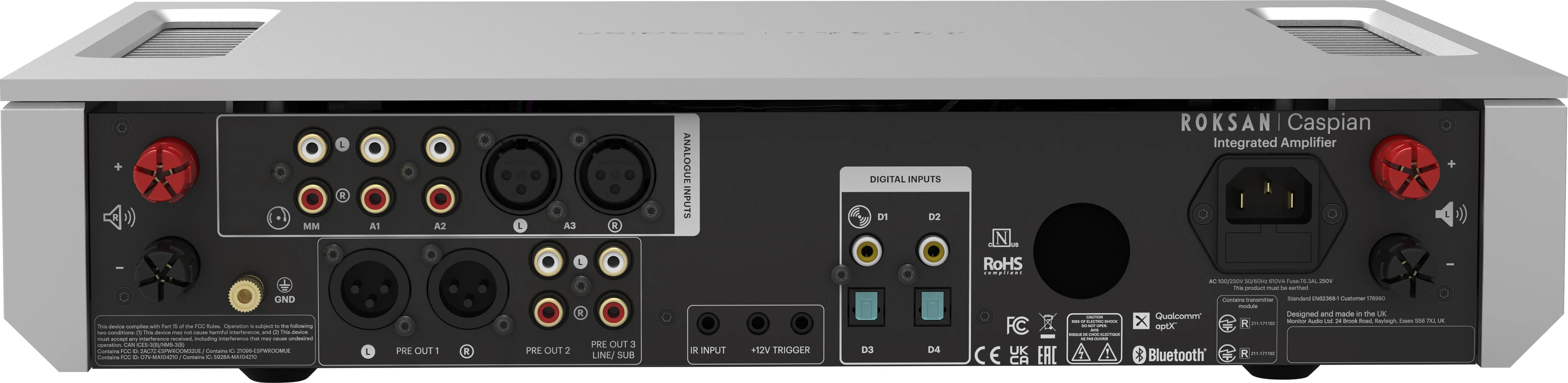 Roksan Caspian 4G Noir Amplis hi-fi stéréo