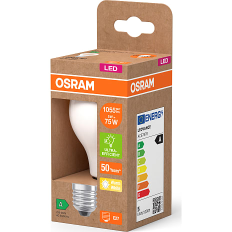 Osram LED kronepære 5W - varmt hvidt lys