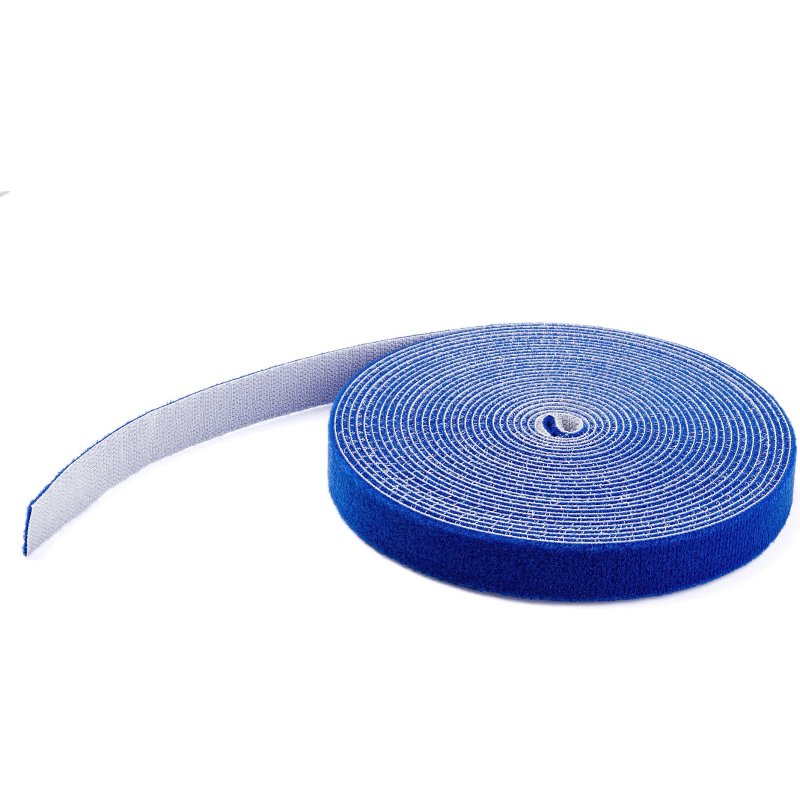 StarTech.com Ruban Auto Agrippant - Rouleau de 30,5 m pour Gestion de Câbles - Ruban Auto-Agrippant - Attaches Câble Ajustables - Sangles de Gestion de Câbles Auto-agrippantes et Réutilisables - Bleu