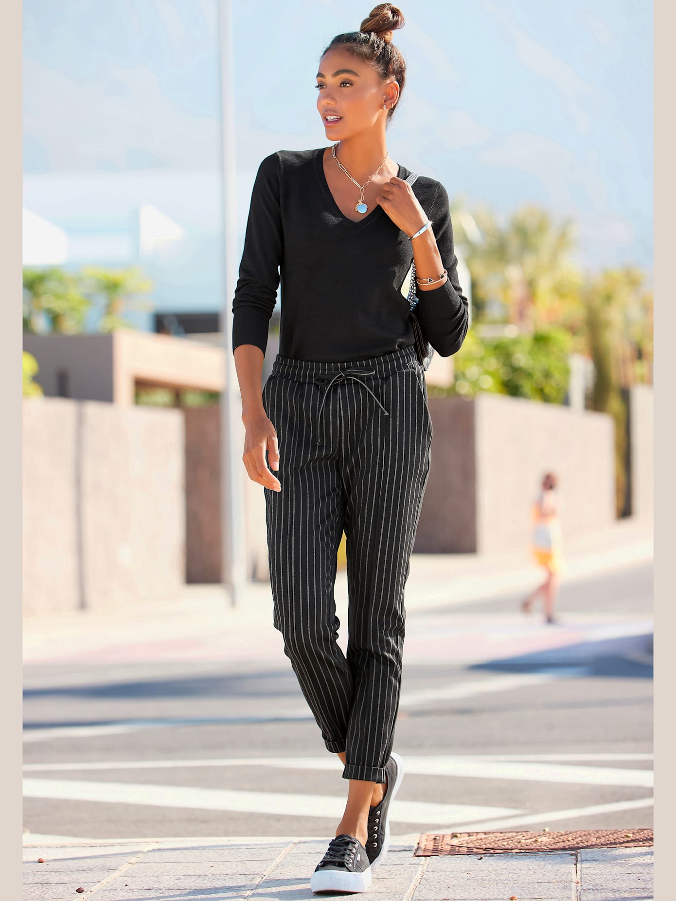 Pantalon de jogging pantalon avec ceinture élastique