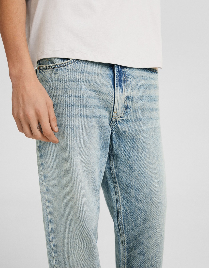 jeans de corte reto dos anos 90
