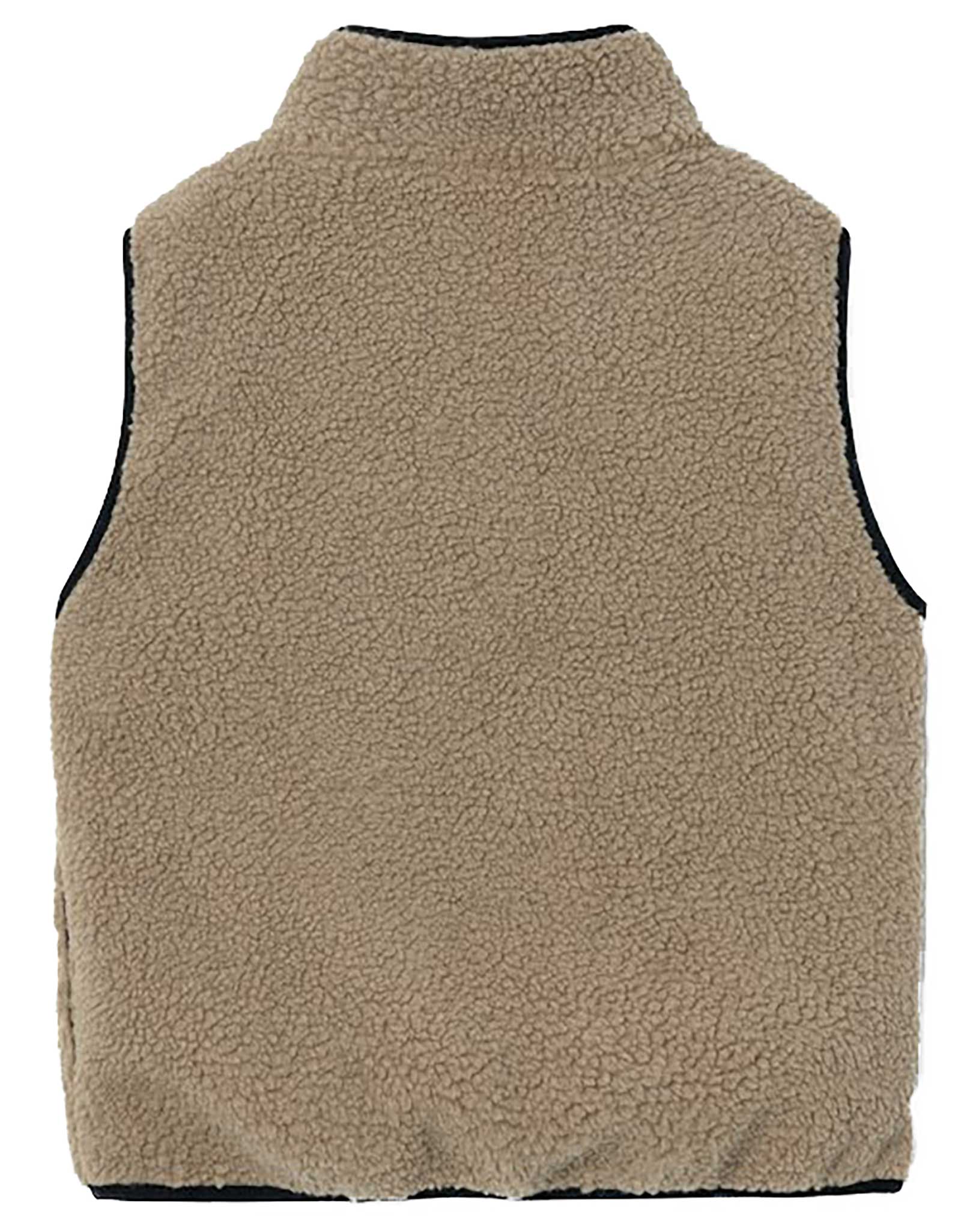 Fleece-Weste NKMMAGOT TEDDY in savannah tan