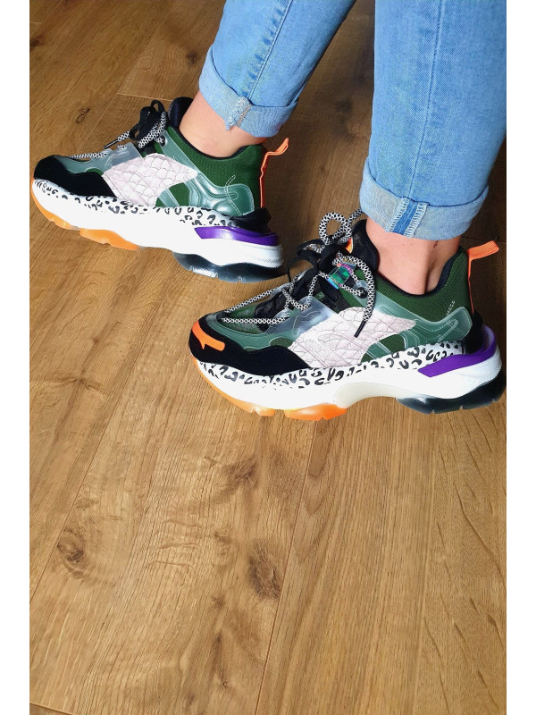 Baskets vertes 'Maya'