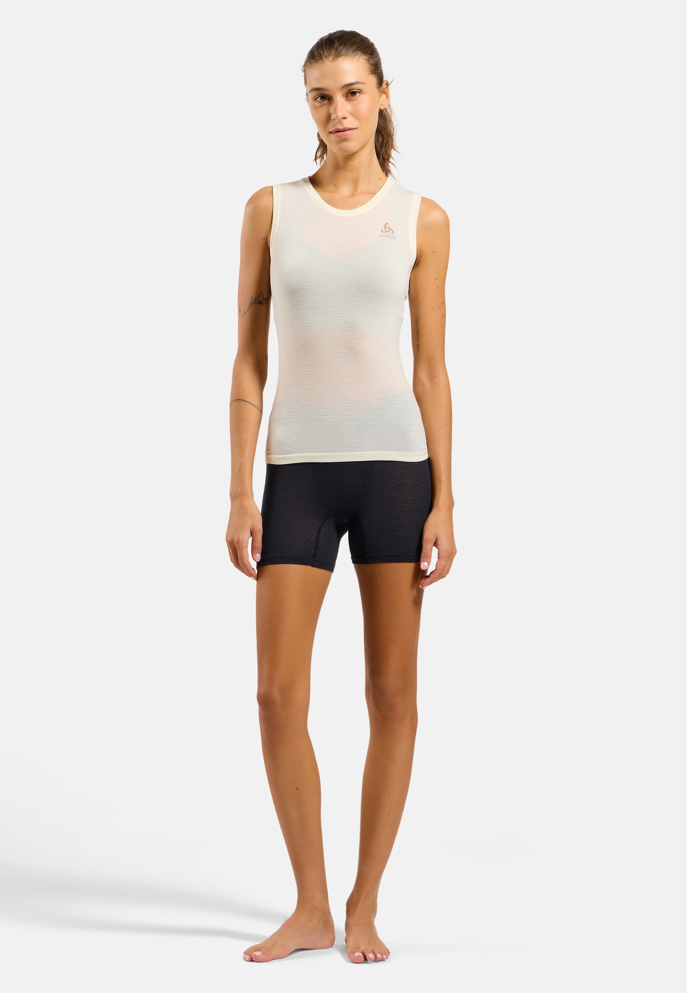 Performance Wool 140 Base Layer Singlet in zero dye melange