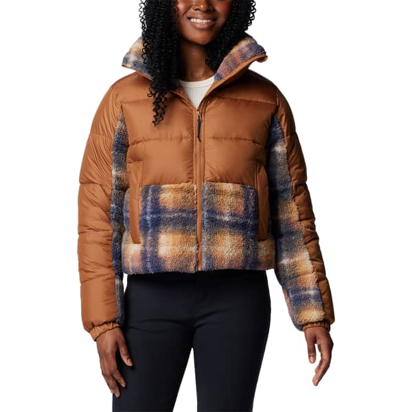 Veste COLUMBIA LEADBETTER POINT II PRINT SHERPA HYBRID W CAMEL BROWN/NOCTURNAL OMBLUR PRINT