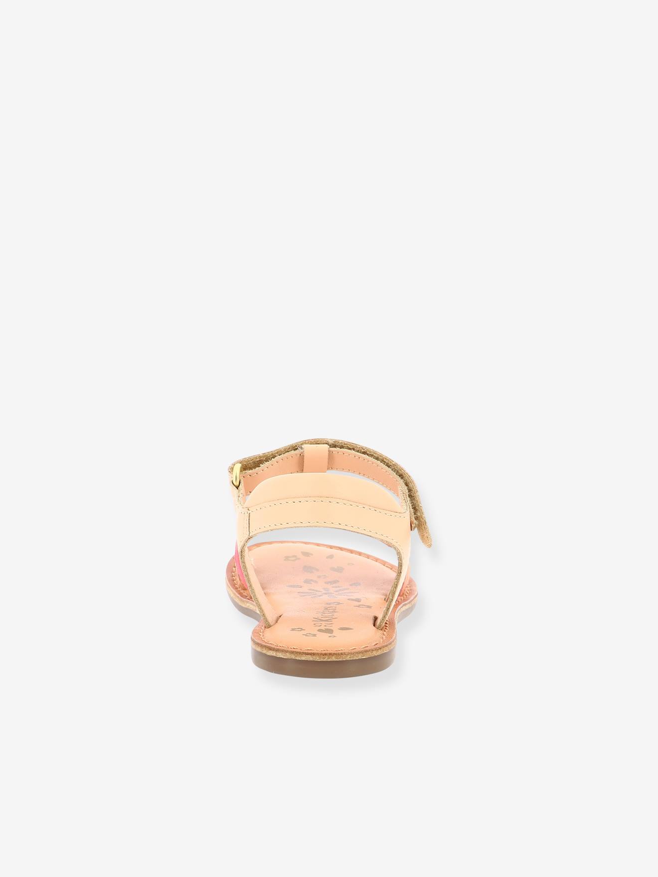 Sandálias Diamanto Diva KICKERS® em couro liso rosa claro