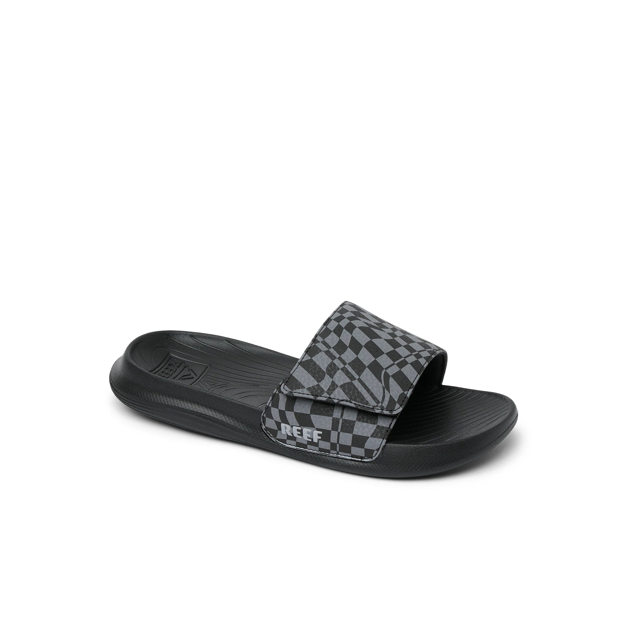 Kids Salty Slide Black Swell Checker