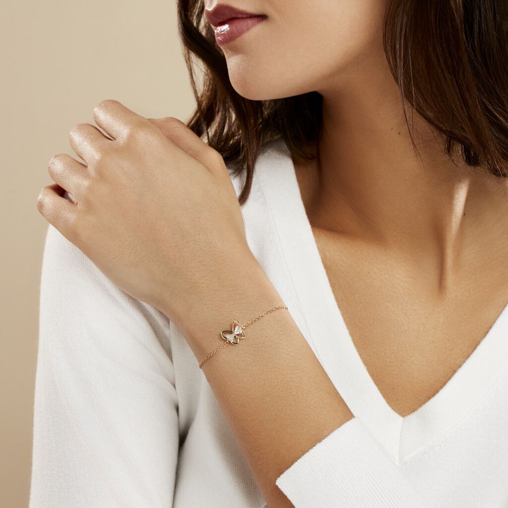 Bracelet Jelissa Plaqué Or Jaune Oxyde De Zirconium