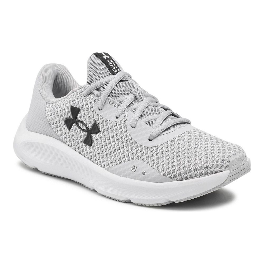 Under Armour UA CHARGED PURSUIT 3 - Chaussures running Femme halo gray/mod gray/black