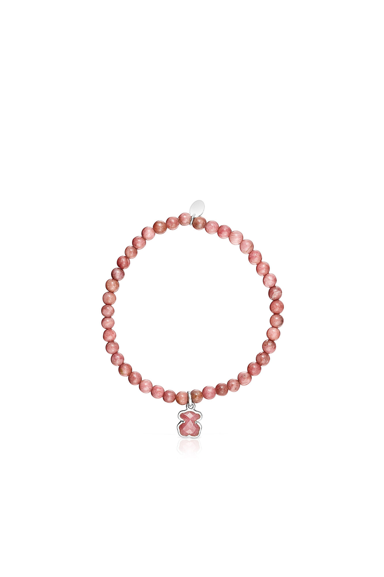Pulsera de prata e rodonita - Gris