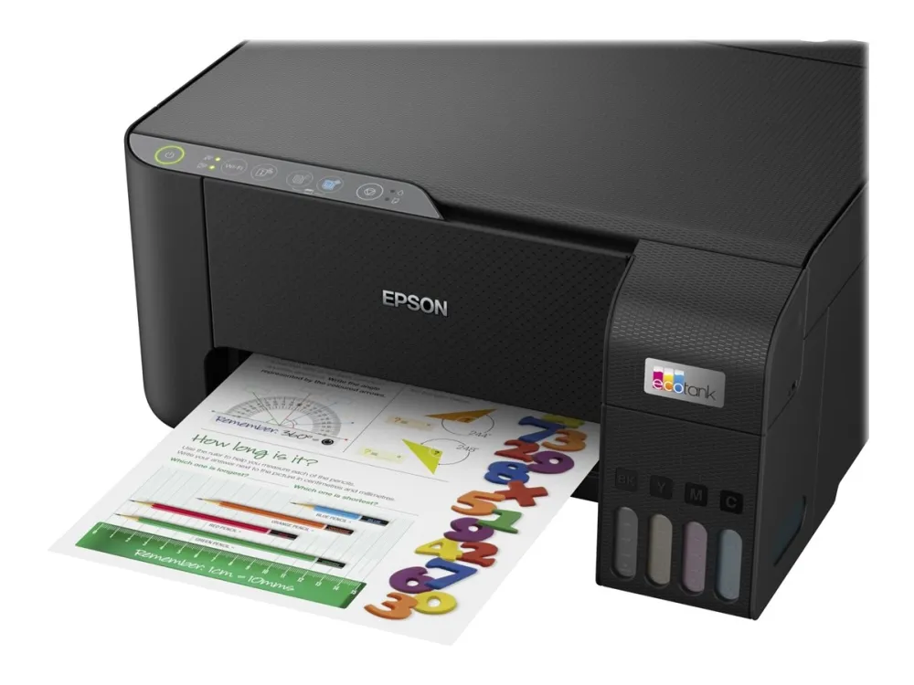 [OUTLET] - Epson EcoTank ET-2812 - Multifunktionsprinter - farve - blækprinter - kan genopfyldes - A4 (medie) - op til 10 spm (udskriver) - 100 ark - Wi-Fi - sort