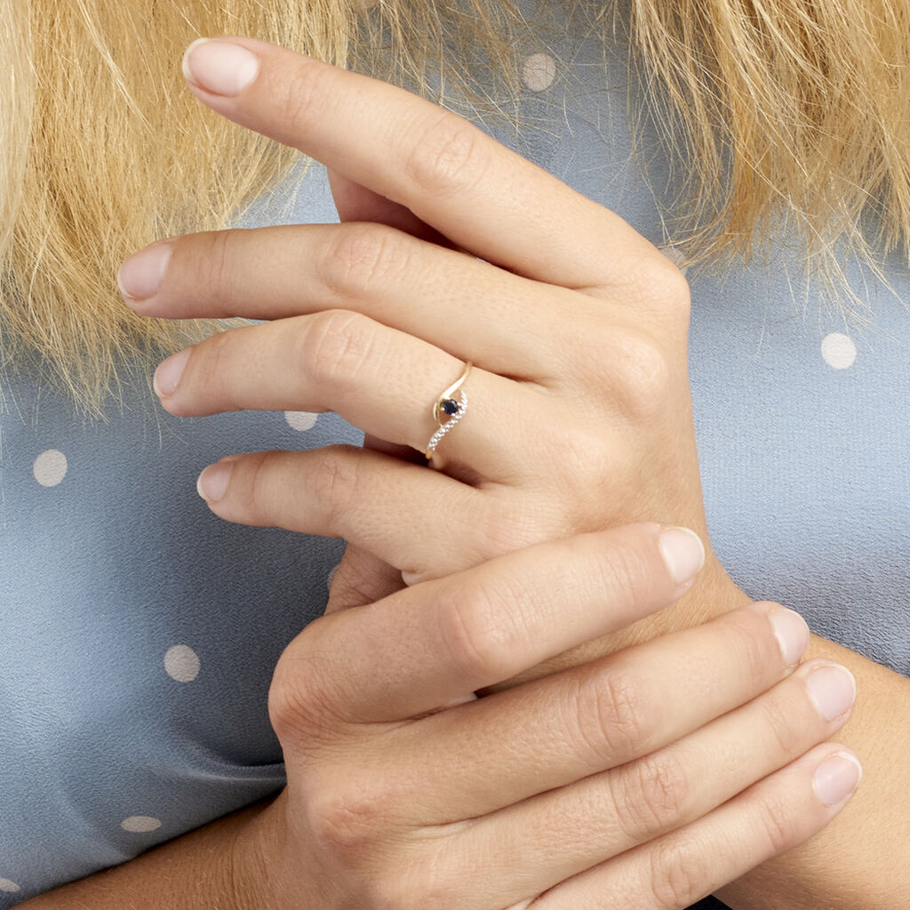 Bague Or Jaune Karmele Saphir