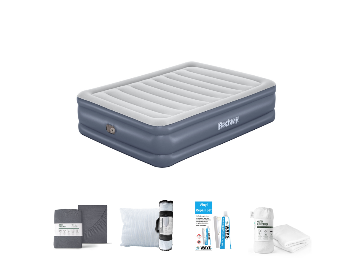 Bestway Queen 203 x 152 cm Luchtbedset - 5-delig