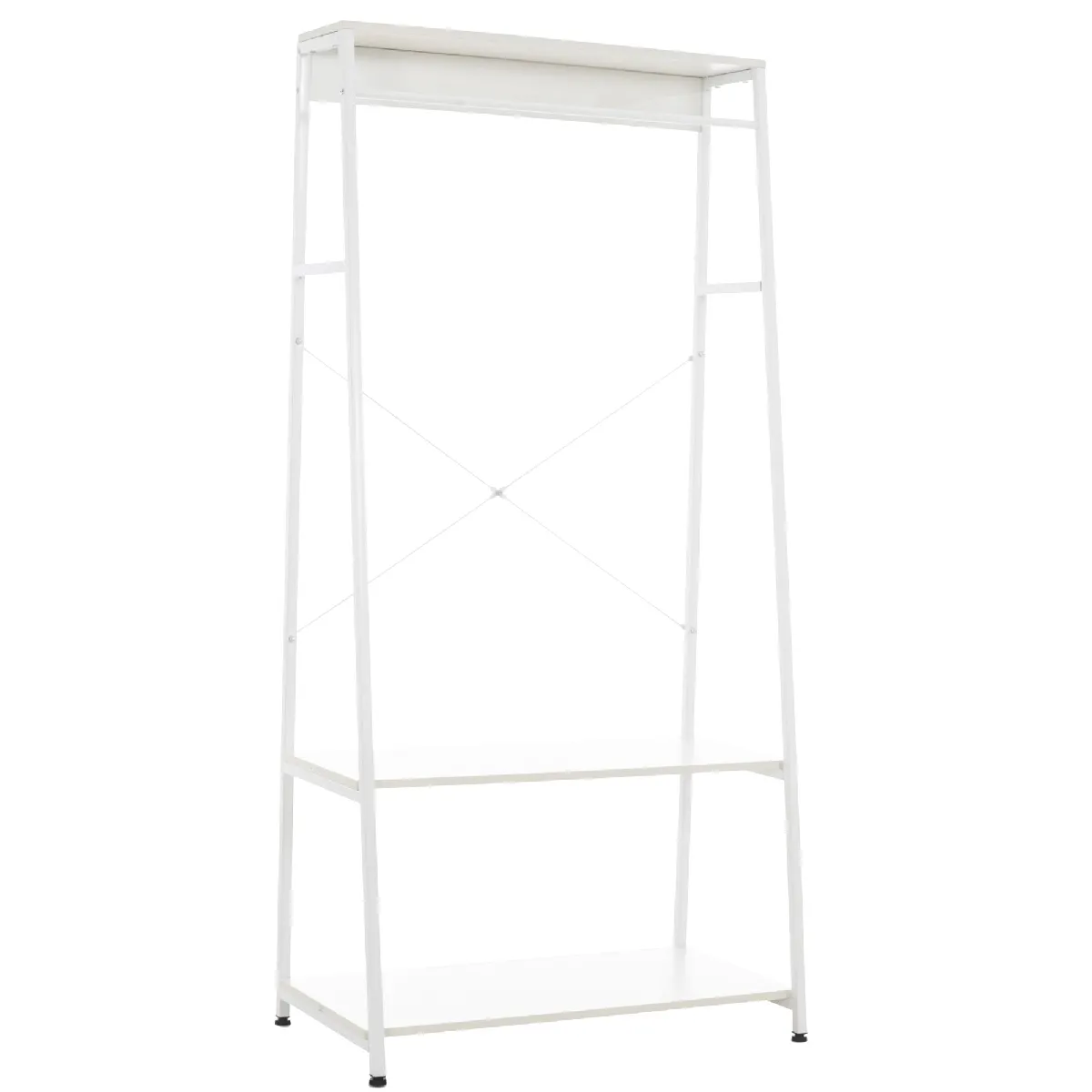 Decoshop26 Meuble de rangement avec porte-vêtements